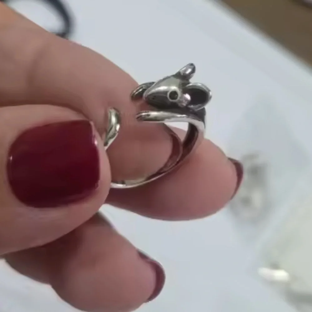 Vintage Silver Mouse Ring
